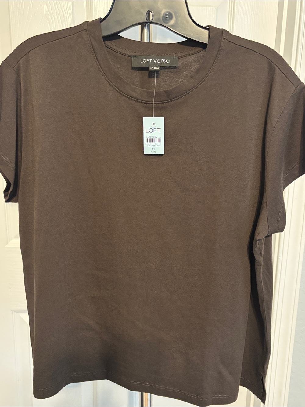 LOFT Versa Brown Short Sleeve Modal Tee